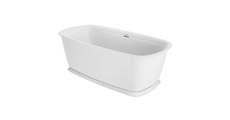 Jacuzzi PS86C59 Delicato 67" Free Standing Acrylic Soaking Tub with ...