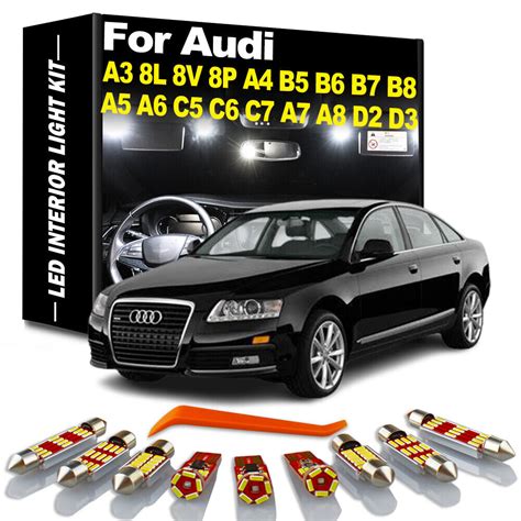 Buy Canbus Car Interior Light Kit For Audi A3 8L 8V 8P A4 B5 B6 B7 B8 ...