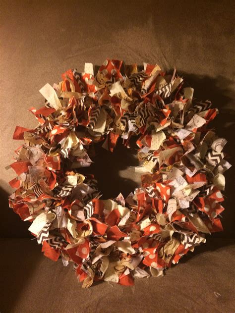 fall rag wreath ideas