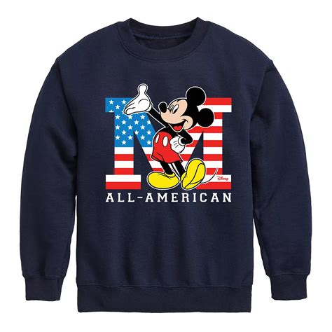 Disney's Mickey Mouse Boys 8-20 All American Fleece Sweatshirt