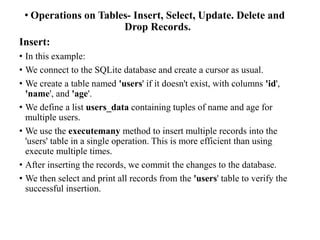 Insert List of Lists into SQLite Python 的图像结果