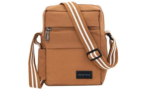 Storite 10 Inch Stylish Padded Canvas Small Sling Cross Body Travel ...