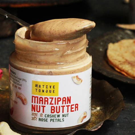 Marzipan Butter with Cashew Nut and Rose Petals – Native Tongue