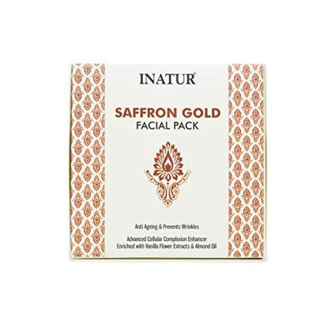 INATUR 24K Gold Glow Facial Kit 85g, Pack is a 4 step Facial kit, with ...