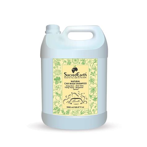 SacredEarth Natural Car Wash Shampoo, Better Shine After Wax, 10X ...