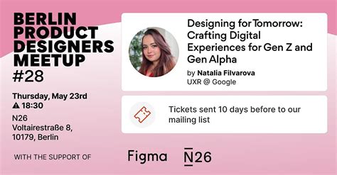 BPD#28 - Designing for Gen-Z and Gen-Alpha with Natalia Filvarova @ N26 ...