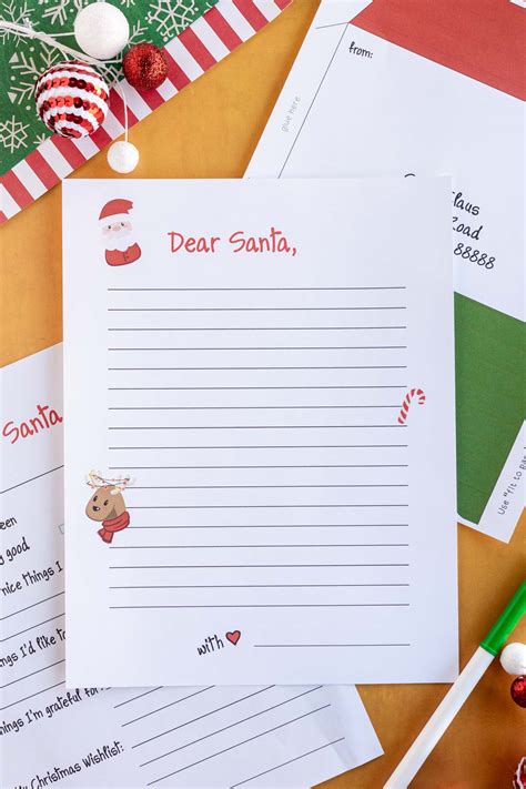 Free Printable Letter From Santa Claus Template