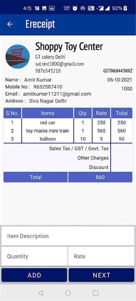 Image result for Receipt App Android