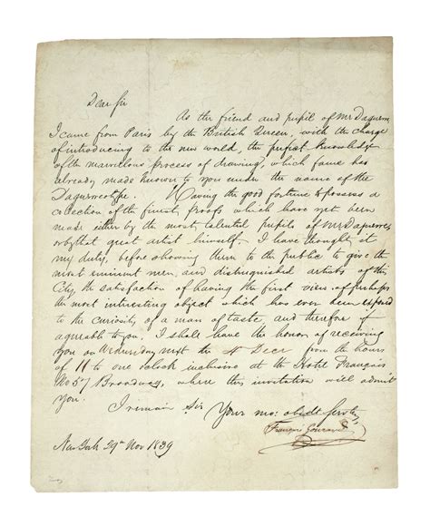 Printed letter signed, an invitation to the among the earliest ...