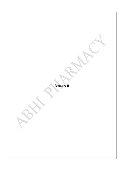 B.Pharm 2nd Semester Comprehensive Syllabus Overview - Studocu