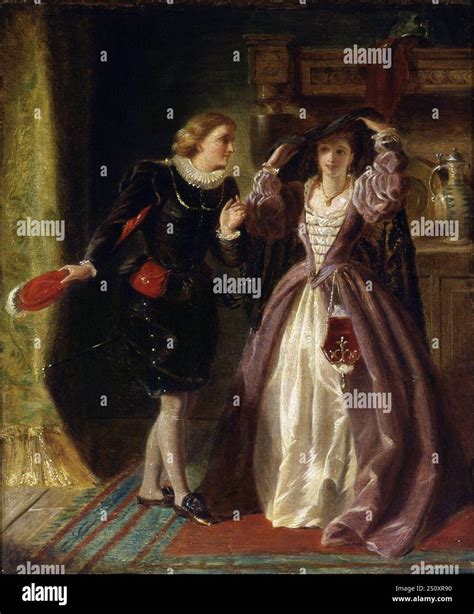Olivia unveiling, 1874. From Act I, Scene 5 of William Shakespeare's ...