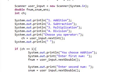 Image result for Calculator in Java with If Else