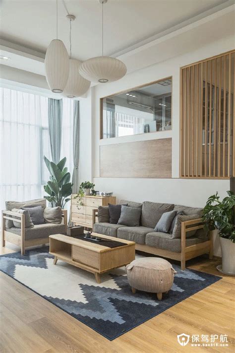 日式风格客厅-设计效果图-建E室内设计网