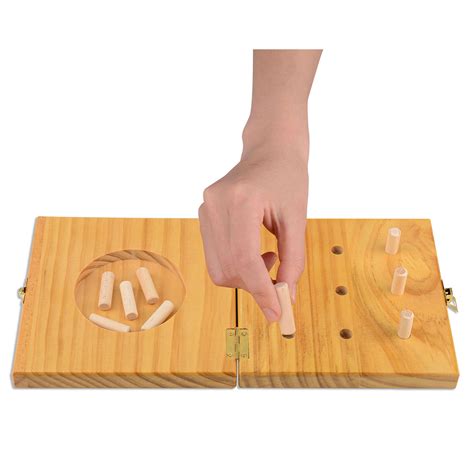 Wooden 9-Hole Peg Test Kit for Occupational Therapy Finger Training