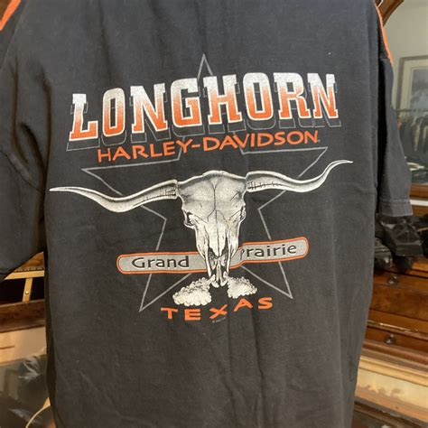 HARLEY DAVIDSON Longhorn Grand Prairie Texas T- Shirt… - Gem