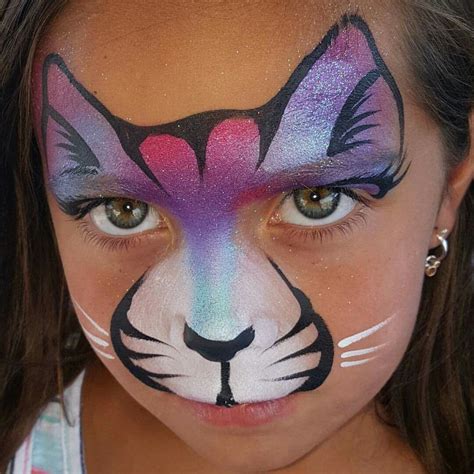 Face painting easy cat design | Face painting easy, Face painting, Face ...