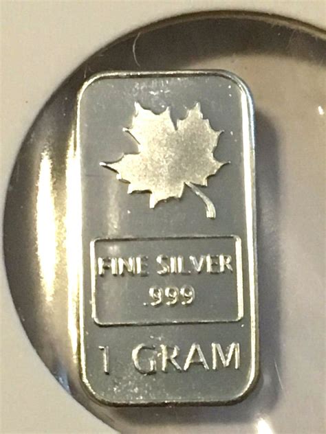Maple leaf 1 gram silver bars 12 pack (12 grams of silver) by ...
