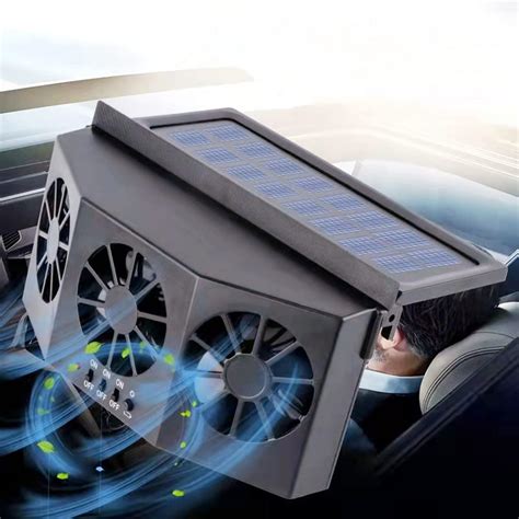 MYUOOT Solar Power Car Exhaust Fan with Three Air Outlet India | Ubuy