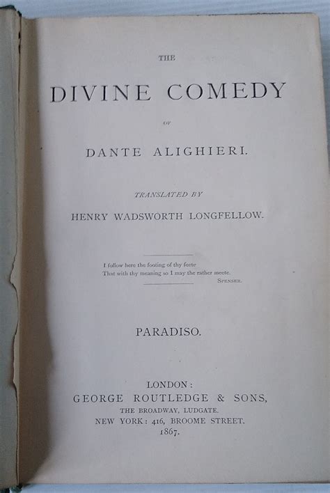 The Divine Comedy - Paradiso by Dante Alighieri translated by Henry ...