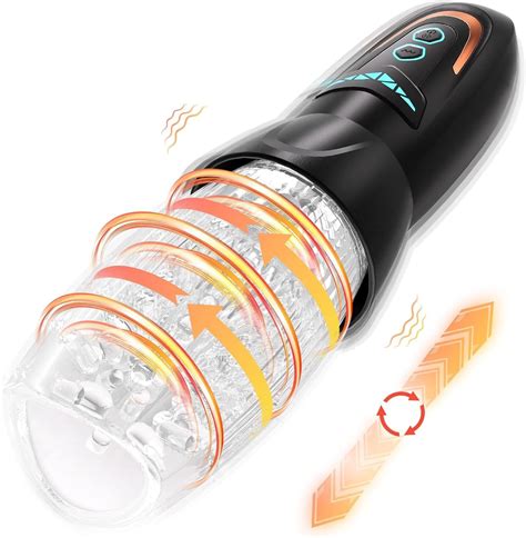 Automatic Male Masturbator Sex Toy with 10 Vibration, 8 Thrusting ...