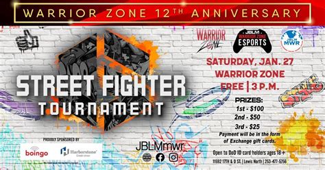 Street Fighter 6 Tournament, JBLM Warrior Zone, Paradise Inn, 27 ...