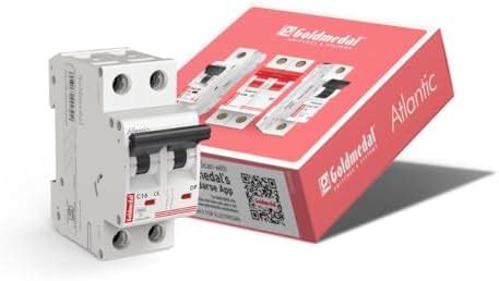 Goldmedal Allessio 2M 63A MCB Single Pole-Grey | Overload & Surge ...