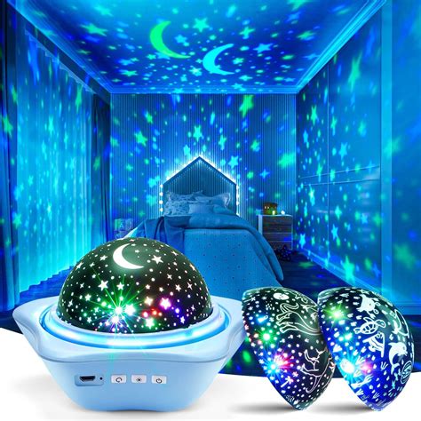 One Fire Night Light for Kids, 96 Lighting Modes Star Projector 360 ...