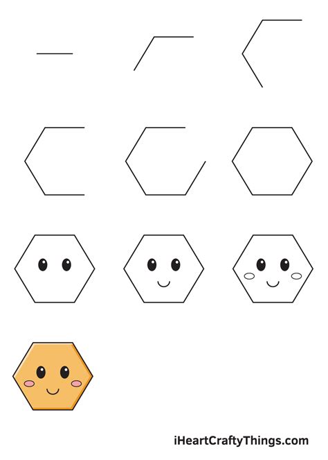 Image result for How to Draw Hexagon Using a Ruler Short