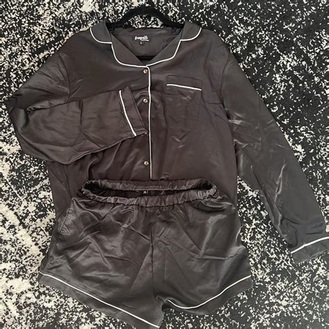 Loungeable Women's Black and White Pajamas | Depop