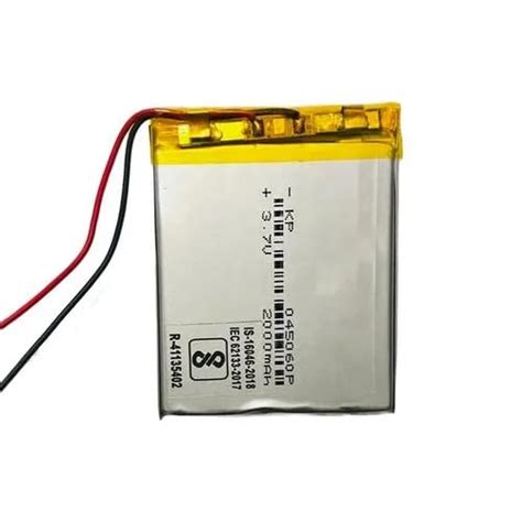LRSA KP -045060 3.7V 2000mAH (Lithium Polymer) Lipo Rechargeable ...