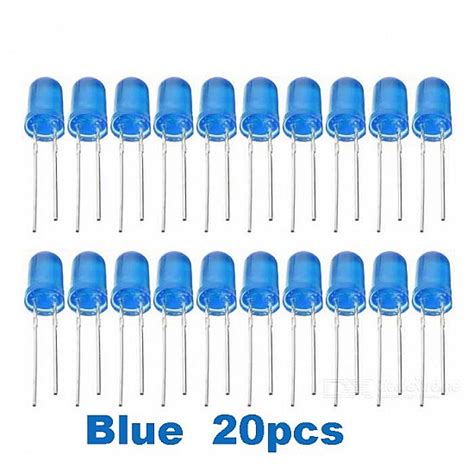 Blue LED 5mm Pack Of 20 (Light Emitting Diod) - FR459