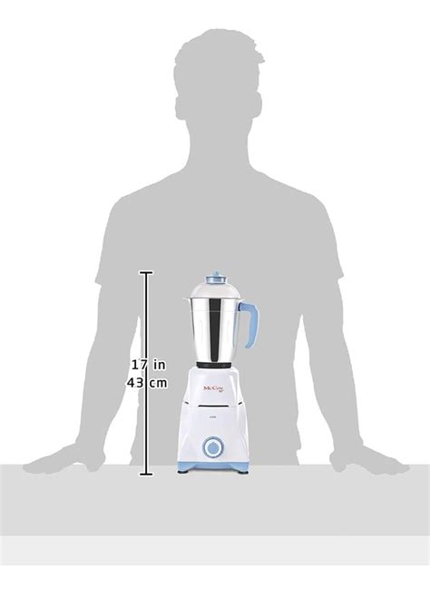 McCoy Aura 750-Watt Mixer Grinder With 3 Stainless Steel Jars (White ...
