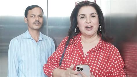 Watch: Farah Khan's funny reaction as paps ask about not bringing cook ...