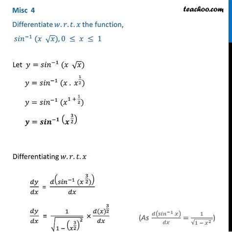 Derivative Of Cot Inverse Root 1 Sinx at Bill Schoenfeld blog