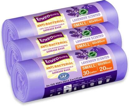 Enviro Guard Anti-Bacterial 100% Oxo-Biodegradable 24 x 35 Inches 20 ...