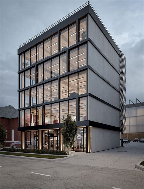 Mass Timber & Steel 5 Story Concept Building | Uralov Evgenii