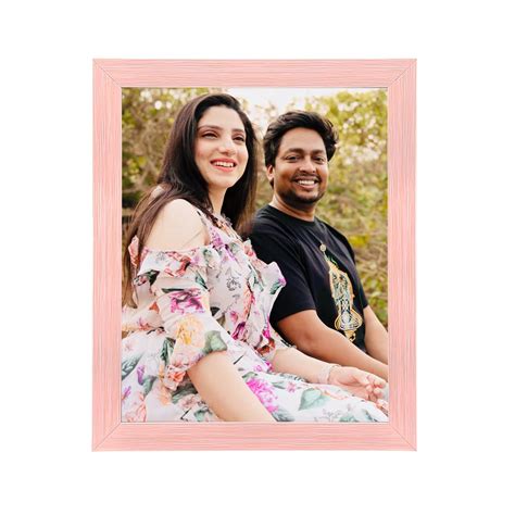 PHOTOLAND Personalized Photo Frame Pink (10 x 8 Inches) | Valentines ...