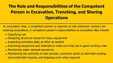 Who is a Competent Person and their Role in Excavation Safety and Fall ...