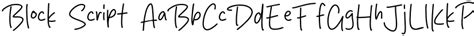 Block Script Font 的图像结果