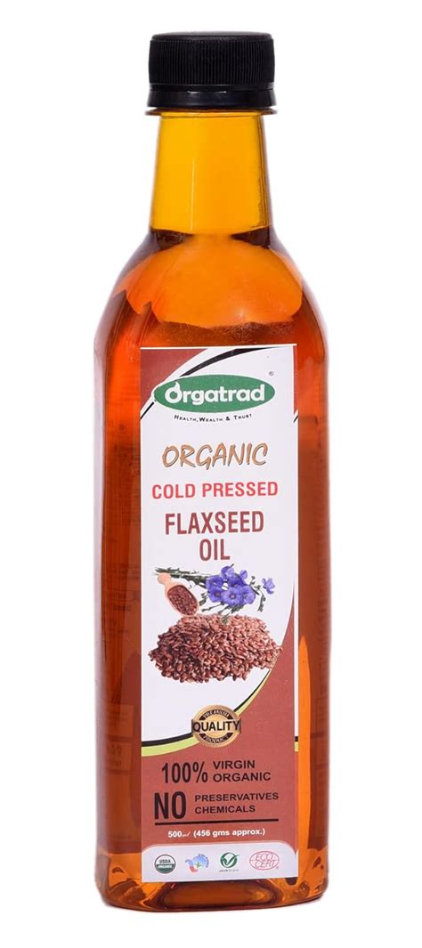 Organic Cold Pressed Flaxseed/Alsi Oil (100 ml) by ORGATRAD ORGANICS ...