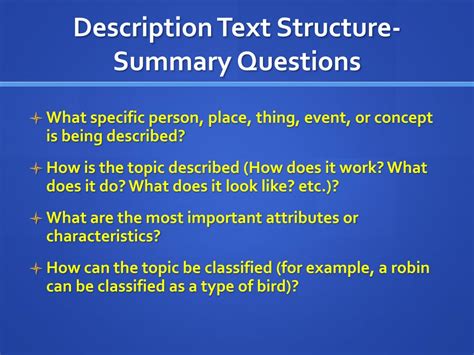 Description Text Structure Key Words 的图像结果