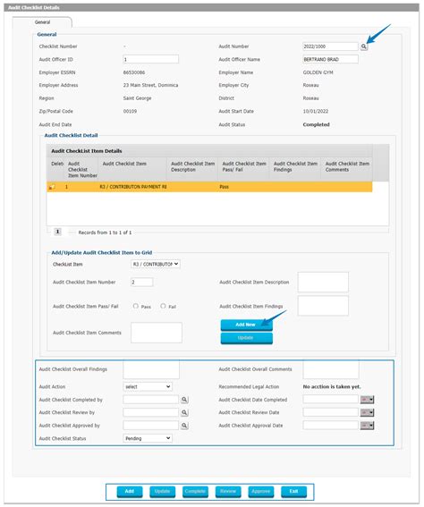 Audits Checklist - 2interact | HRMS