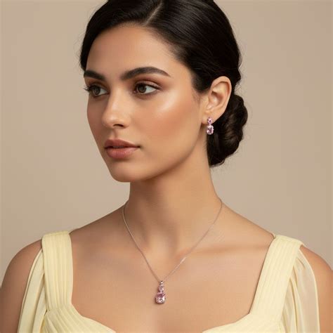 Pink Love Pendant Set - Minima Collection – Blingvine