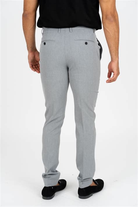 Heath Men's Light Gray Super Slim Dress Pants – Platini Fashion