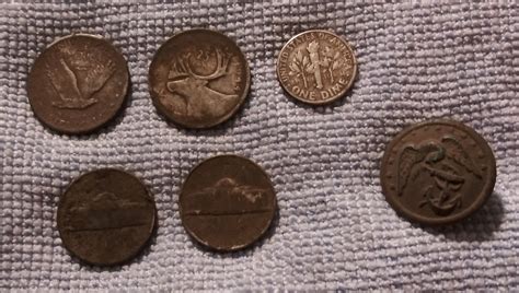 Metal Detecting - 5 Silver Coins - USMC Civil War Button | Coin Talk