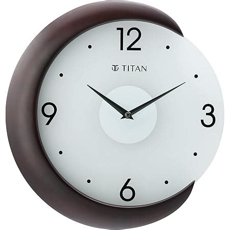Buy Titan Contemporary Rose Gold Metallic Finish Wall Clock with Silent ...