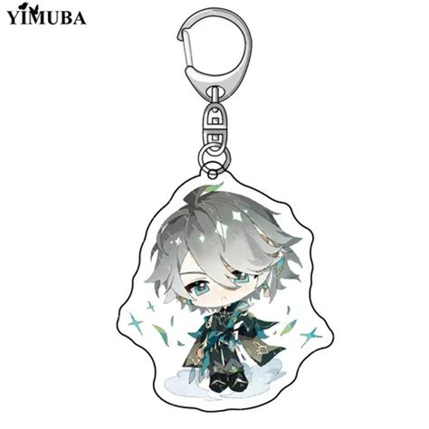 cute genshin impact game character acrylic keychain India | Ubuy