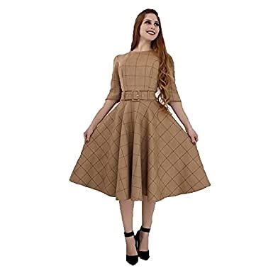 Buy FOXDX Women's A-LINE Knee Length Dress at Amazon.in