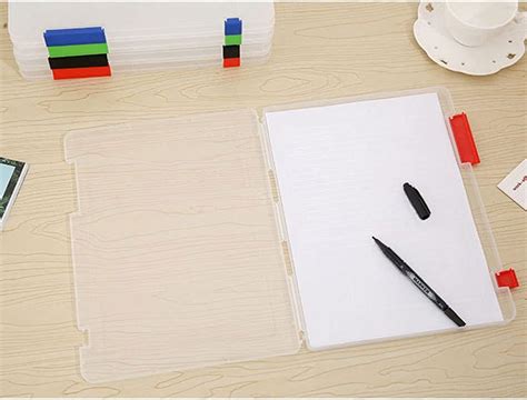 Hisocute A4 File Box Document Paper Organizer Buckle Closure India | Ubuy