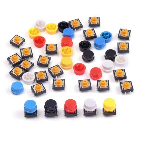 25Pcs 12x12x7.3mm Momentary Tact Tactile Push Button Switch Touch ...